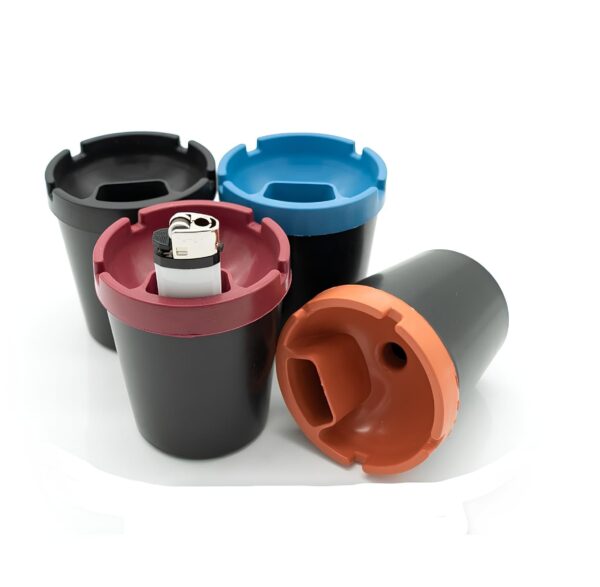 Araç İçi Çok Amaçlı Küllük & Çakmaklık Bölmeli Organizer – Kokusuz, Isıya Dayanıklı Tasarım